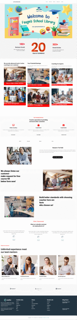 School Website Design Project in Bihar